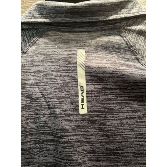HEAD Women’s Gray 1/4 Zip Athletic Pullover Top Size XS Workout Running - Picture 5 of 5